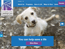 Tablet Screenshot of lacountyanimals.org